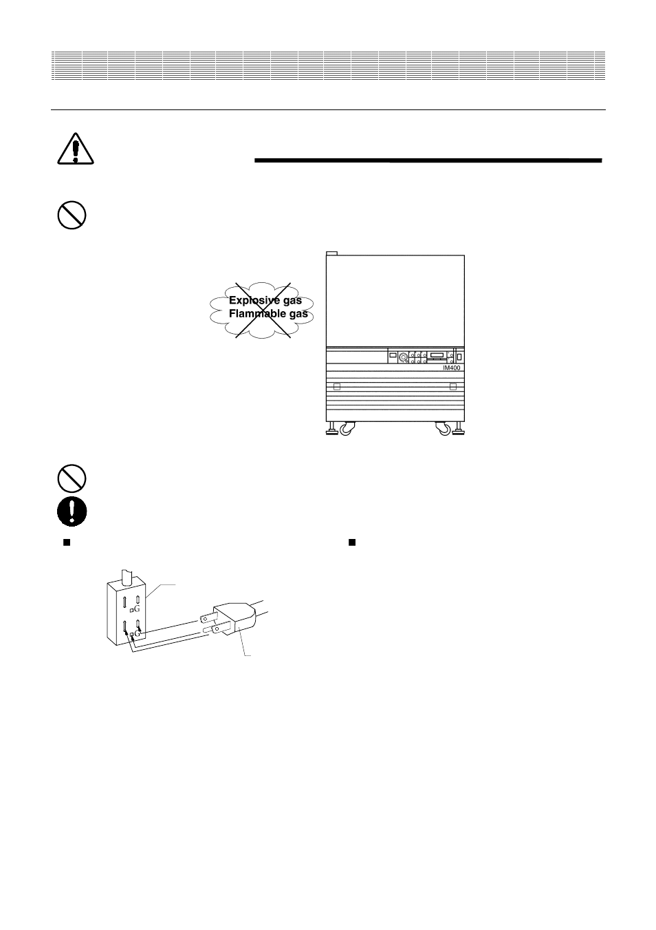 Warning, Before use | Yamato Scientific IM400W Shaking incubator User Manual | Page 9 / 36