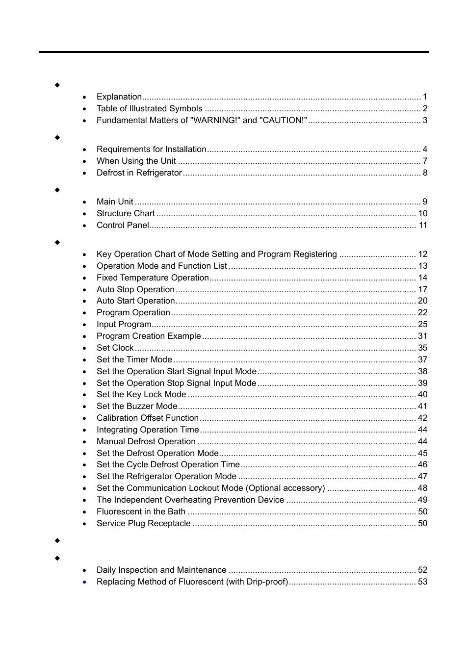 Yamato Scientific IN603W Low Temperature Incubators User Manual | Page 3 / 67