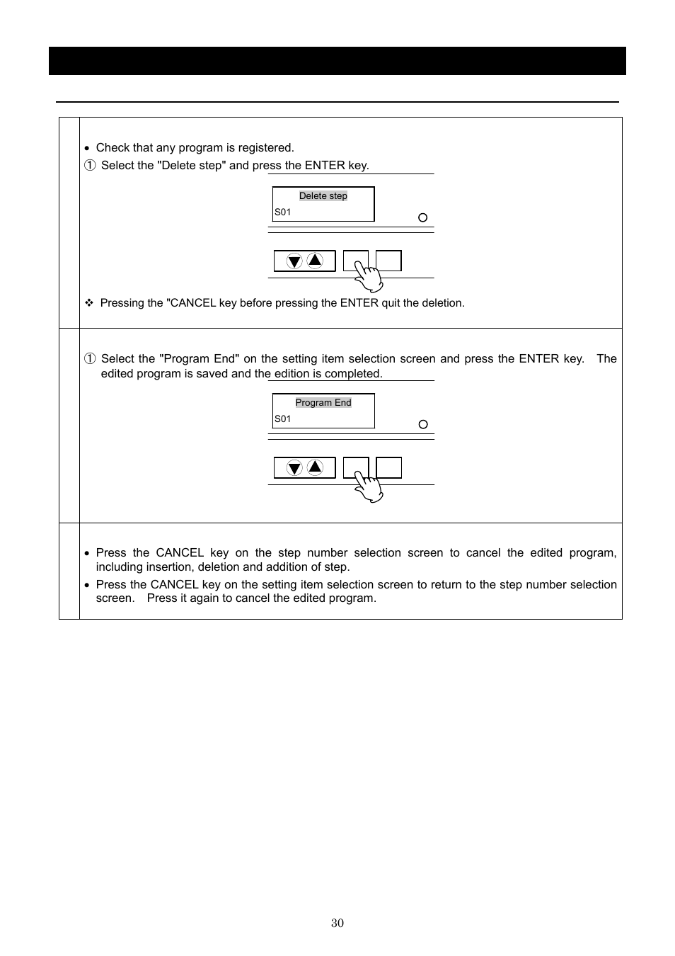 Operation method, Input program | Yamato Scientific IN603W Low Temperature Incubators User Manual | Page 34 / 67