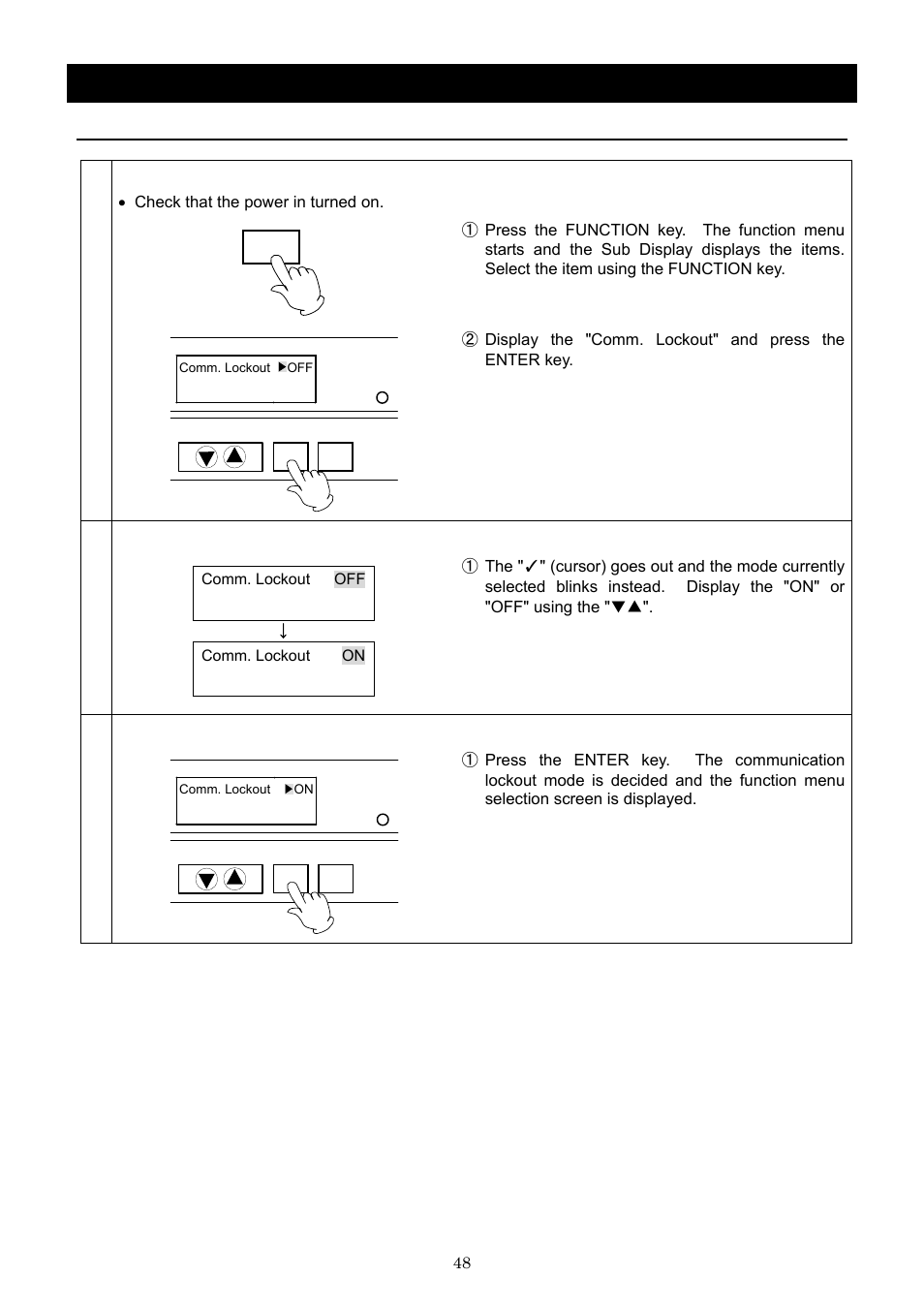 Operation method | Yamato Scientific IN603W Low Temperature Incubators User Manual | Page 52 / 67