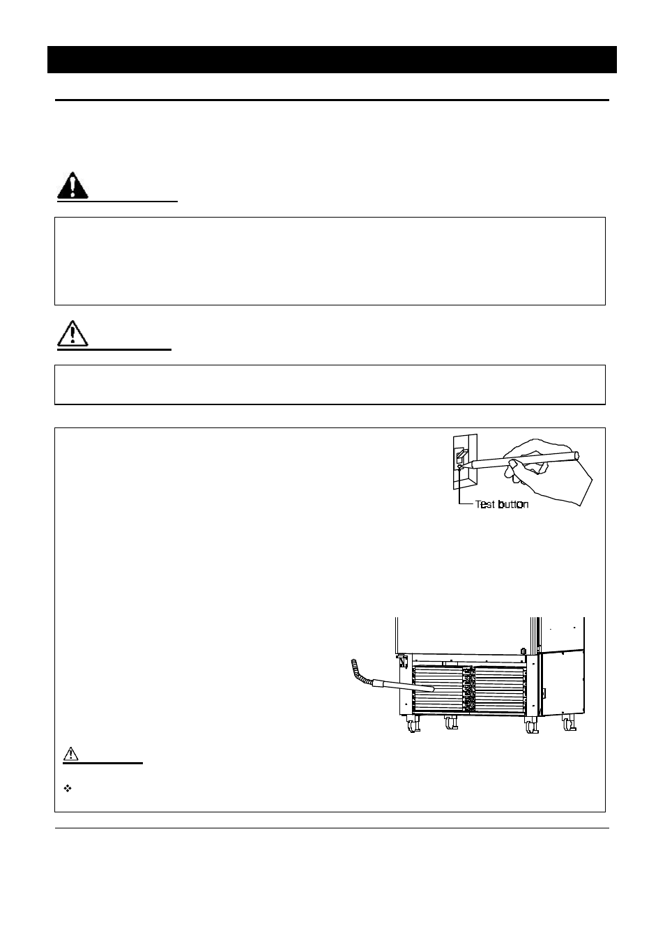 Maintenance method, Warning, Caution | Daily inspection and maintenance | Yamato Scientific IQ820 Low Temperature Incubators User Manual | Page 36 / 46