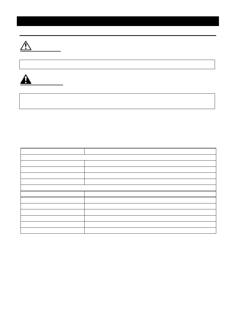 Long storage and disposal, Caution, Warning | Yamato Scientific IQ820 Low Temperature Incubators User Manual | Page 37 / 46