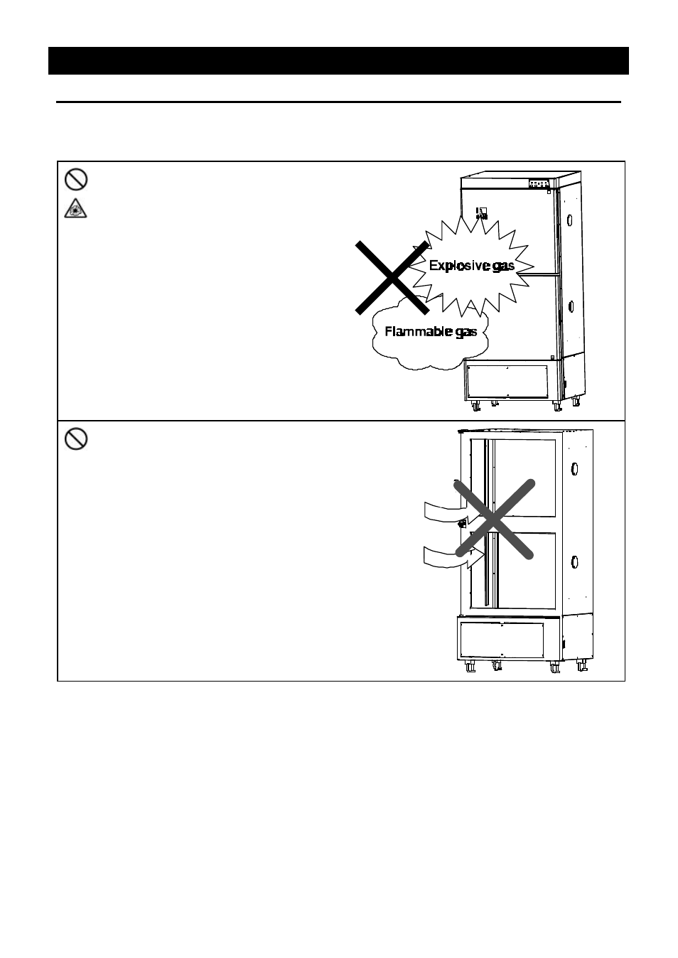 Before using this unit, Requirements for installation | Yamato Scientific IQ820 Low Temperature Incubators User Manual | Page 8 / 46