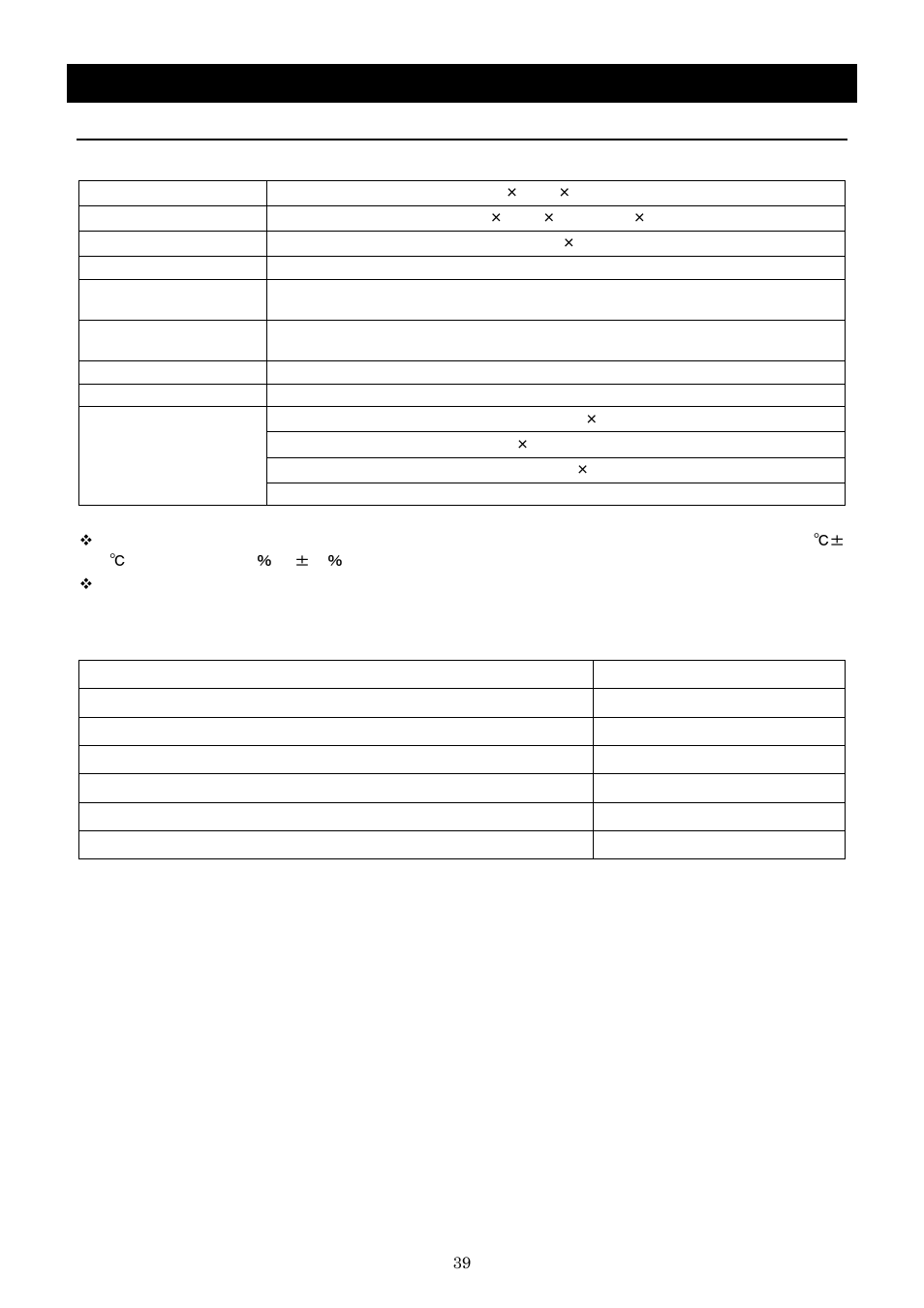 Specification | Yamato Scientific IQ821 Low Temperature Incubators User Manual | Page 43 / 47