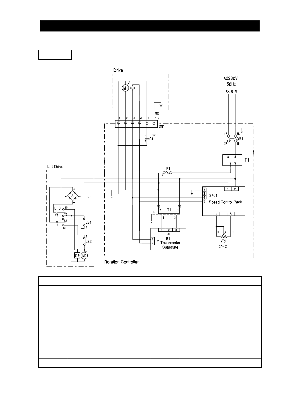 Wiring diagram, Re550 | Yamato Scientific RE550 Evaporators, Rotary User Manual | Page 20 / 22