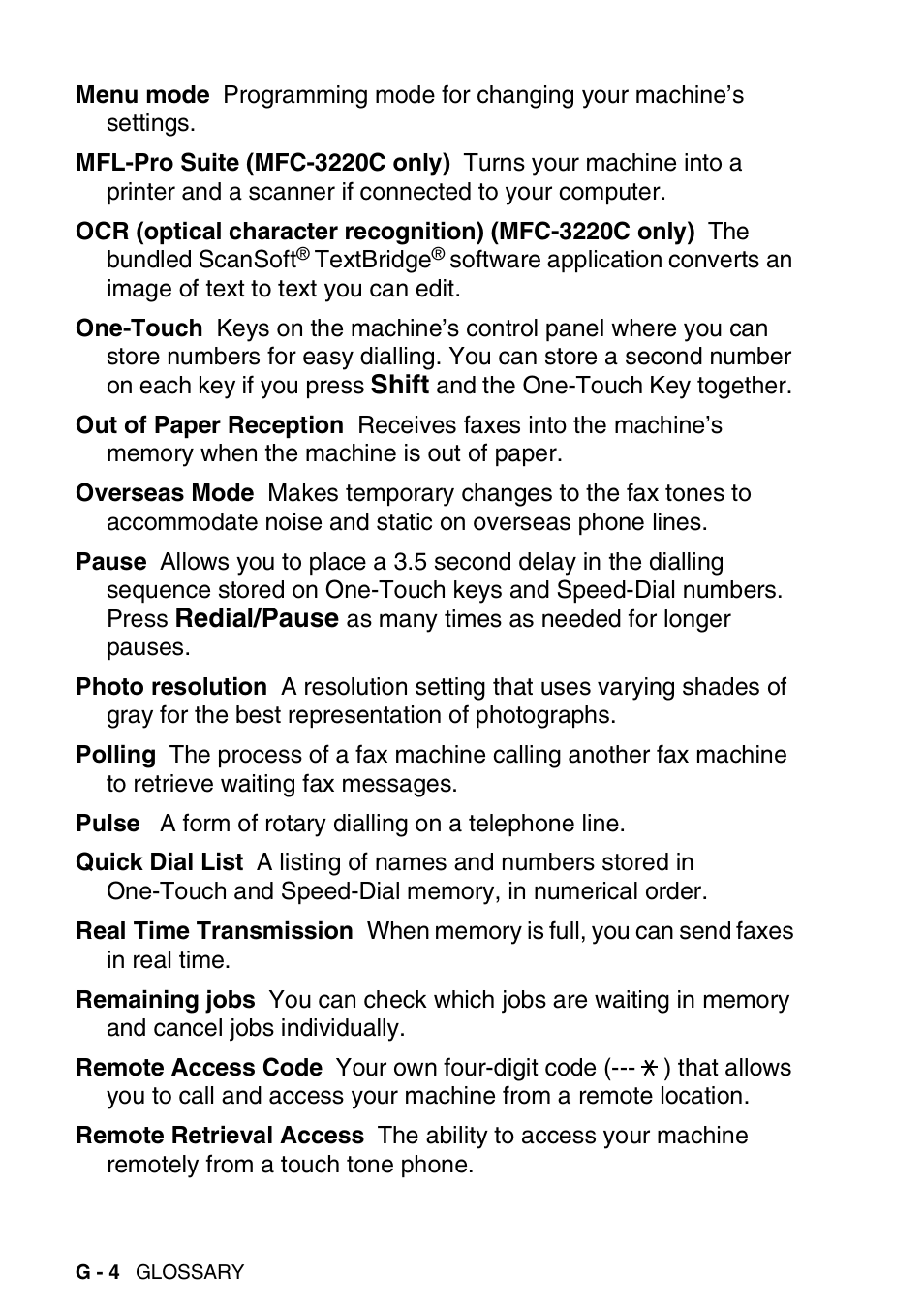 Brother FAX-1820C User Manual | Page 158 / 174