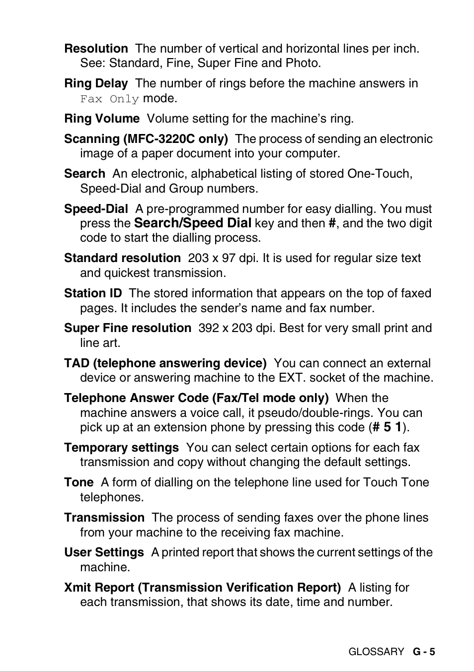 Brother FAX-1820C User Manual | Page 159 / 174