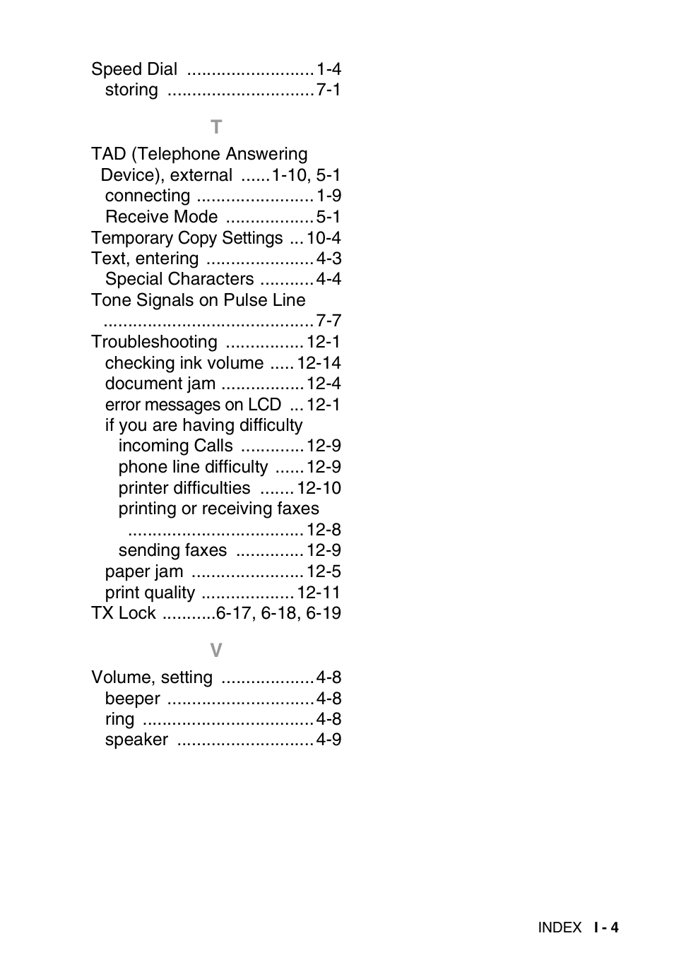 Brother FAX-1820C User Manual | Page 171 / 174