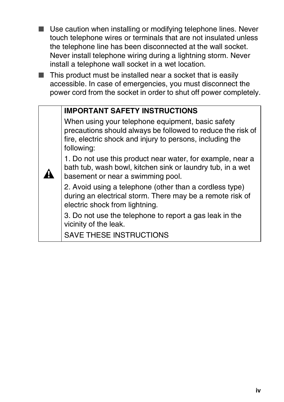 Brother FAX-1820C User Manual | Page 5 / 174
