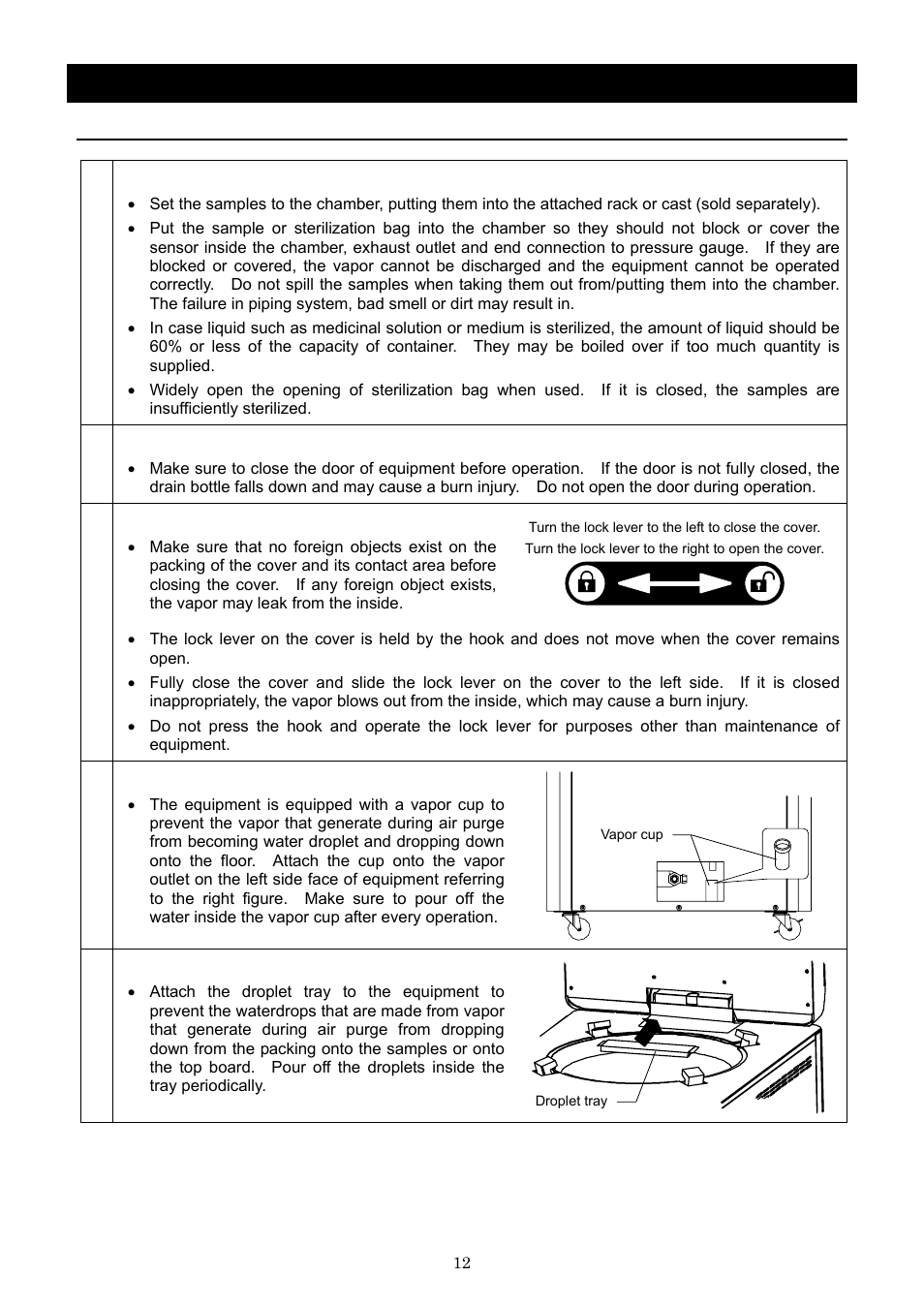 Before using this unit, Installation procedure | Yamato Scientific SQ 510 Autoclave, Sterilizers User Manual | Page 15 / 66
