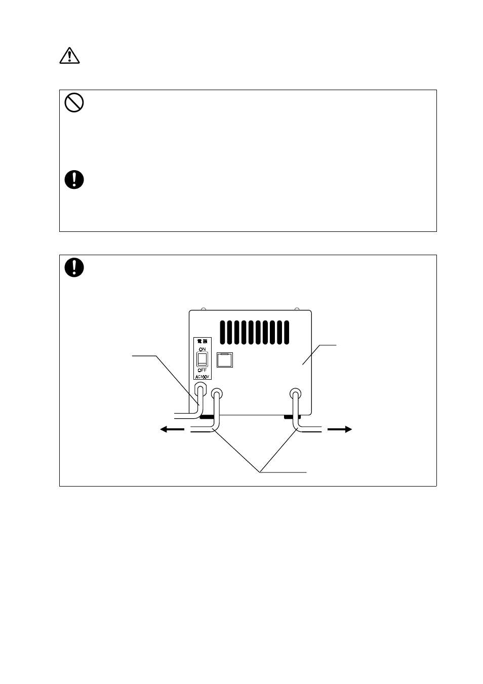 Caution | Yamato Scientific Vacuum controller Vacuum controller User Manual | Page 10 / 34