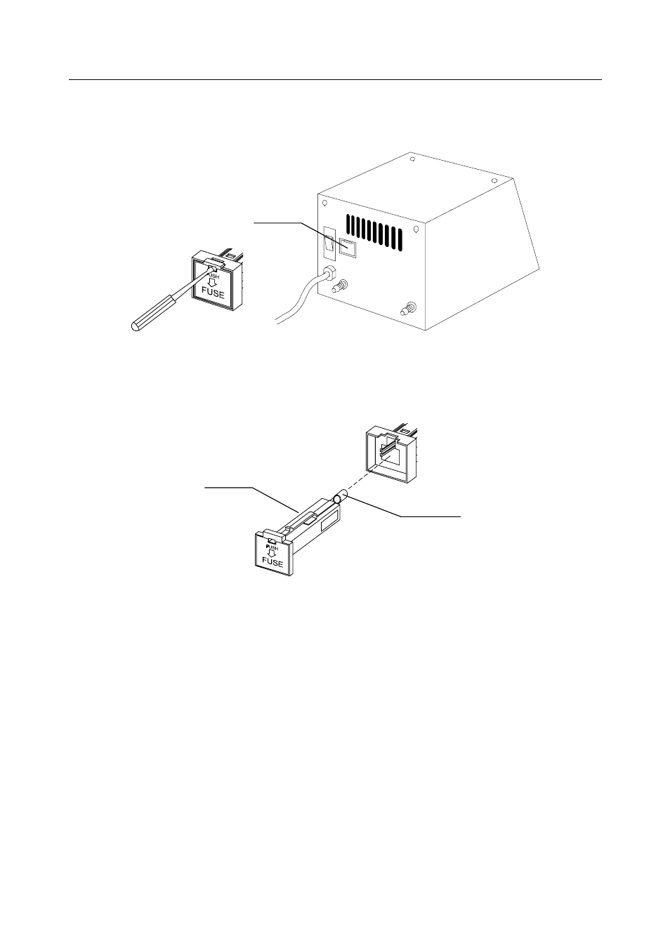 Replacing fuse | Yamato Scientific Vacuum controller Vacuum controller User Manual | Page 28 / 34