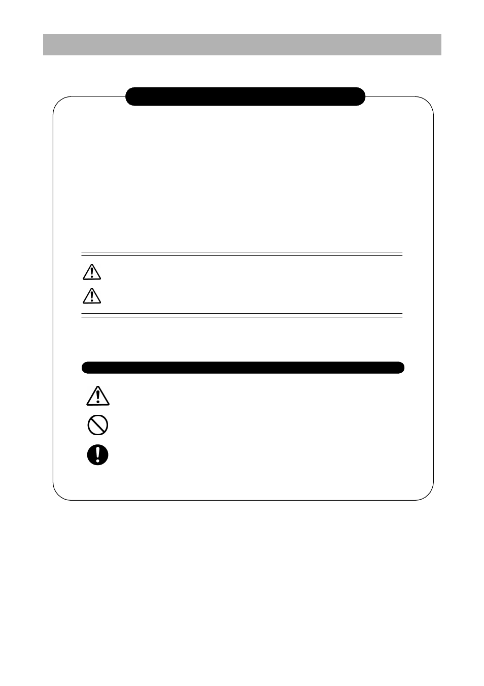 Warning, Caution, Explanation of picture display | Meaning of illustrated symbols | Yamato Scientific Vacuum controller Vacuum controller User Manual | Page 3 / 34