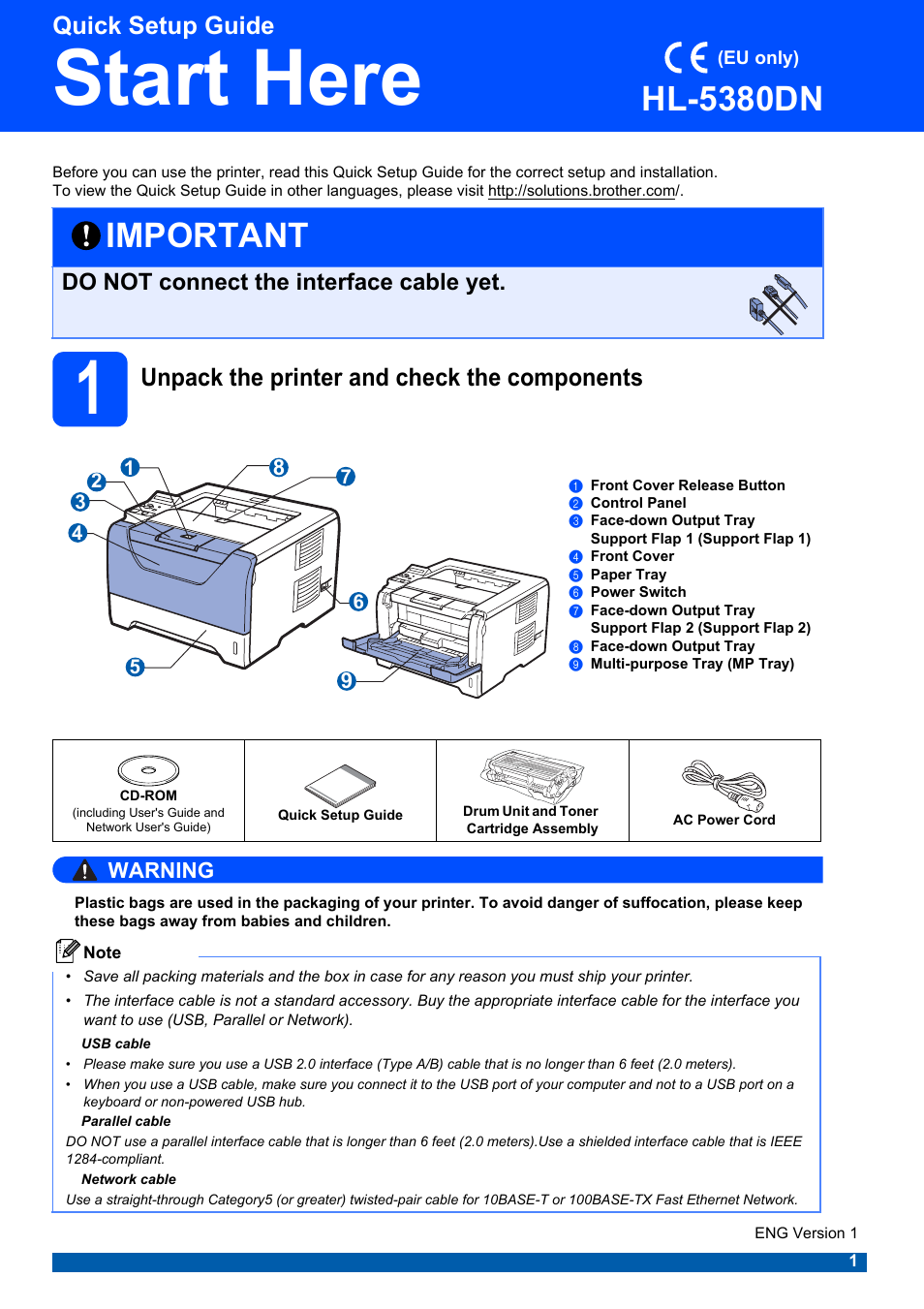 Brother HL-53 User Manual | 34 pages