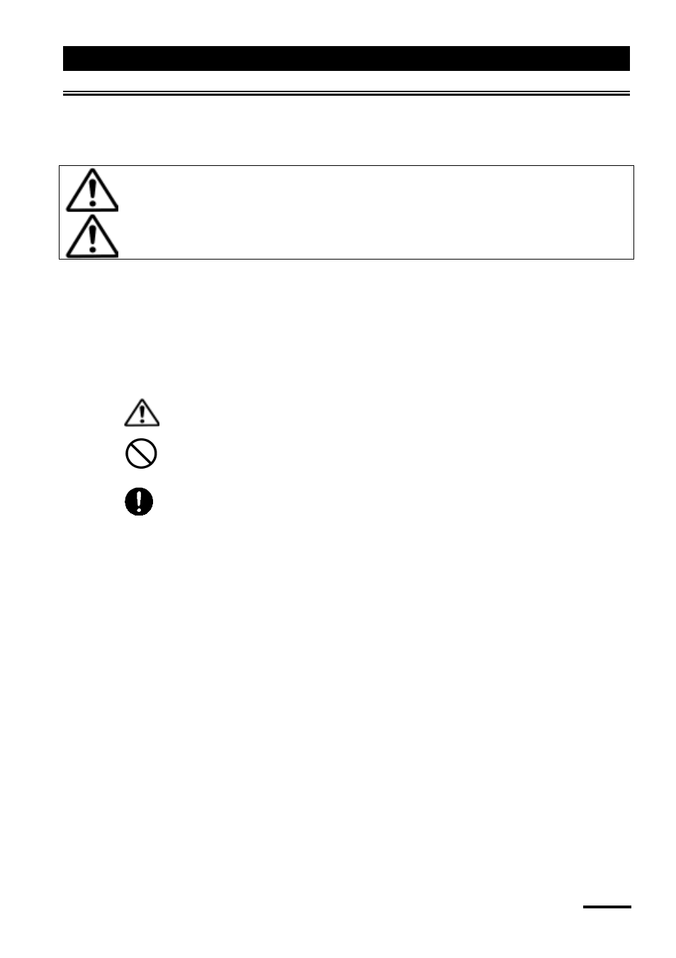 For safety use, Explanation of graphic indication, Warning | Caution | Yamato Scientific WG221S Water Purifiers User Manual | Page 3 / 51