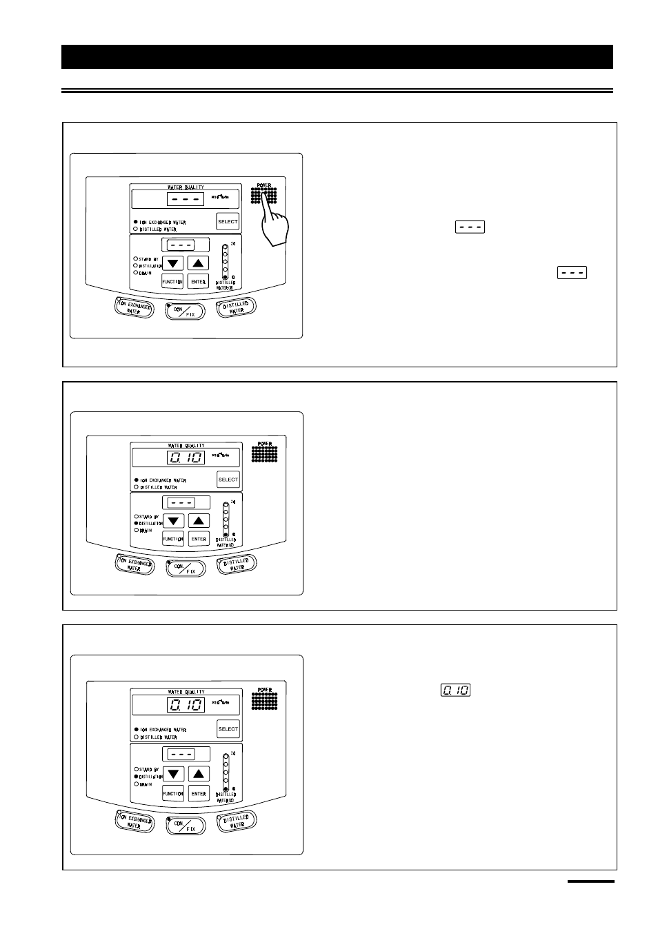 Run menu | Yamato Scientific WG221S Water Purifiers User Manual | Page 31 / 51