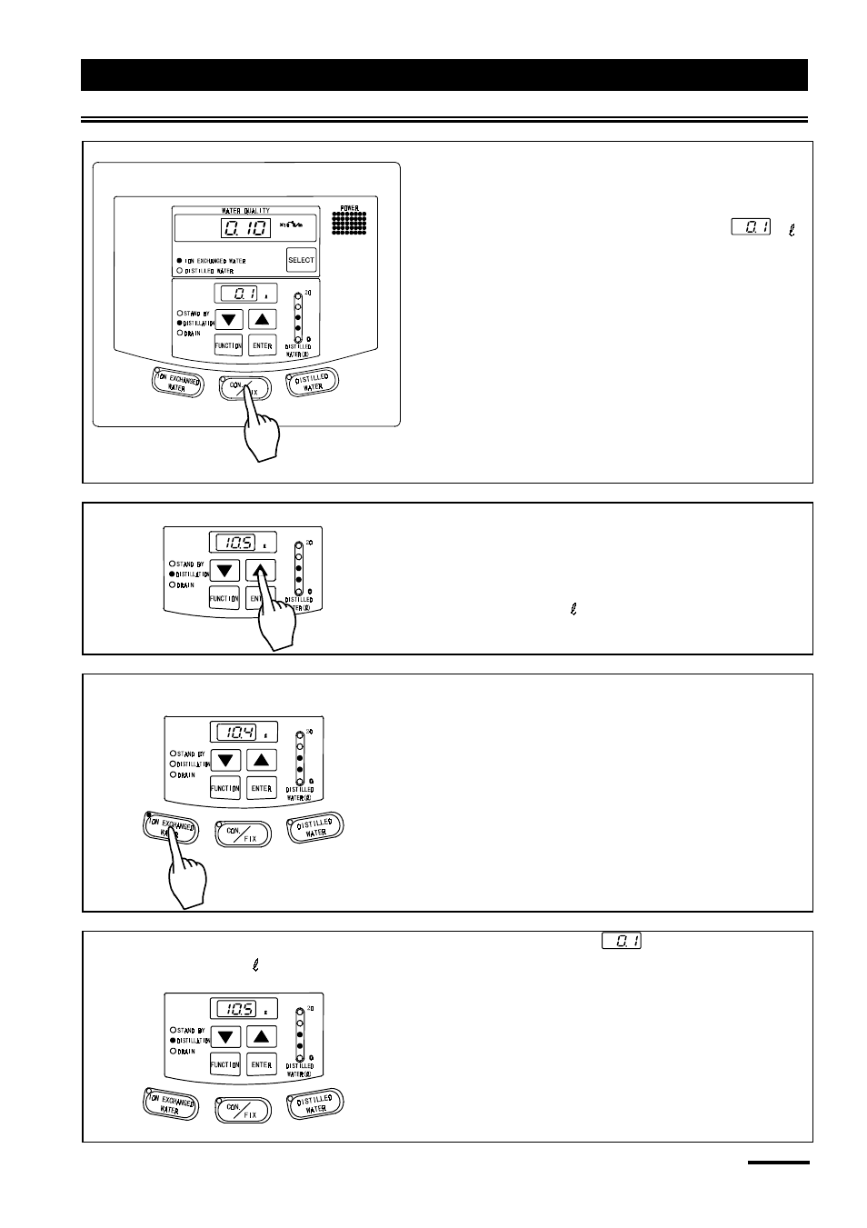 Run menu | Yamato Scientific WG221S Water Purifiers User Manual | Page 33 / 51