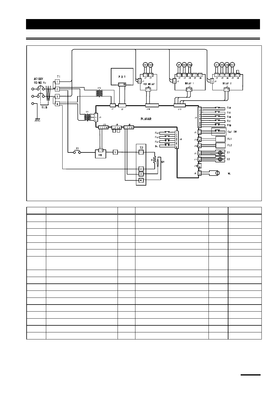 Wiring diagram | Yamato Scientific WG221S Water Purifiers User Manual | Page 51 / 51