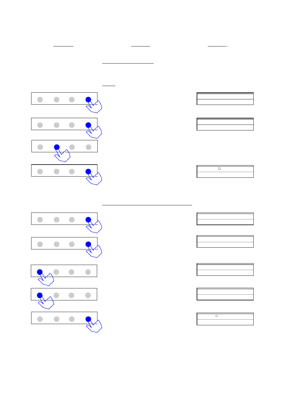 Use of keypad continued, Keypad action display | Yamato Scientific WR600S AutoPure User Manual | Page 14 / 28