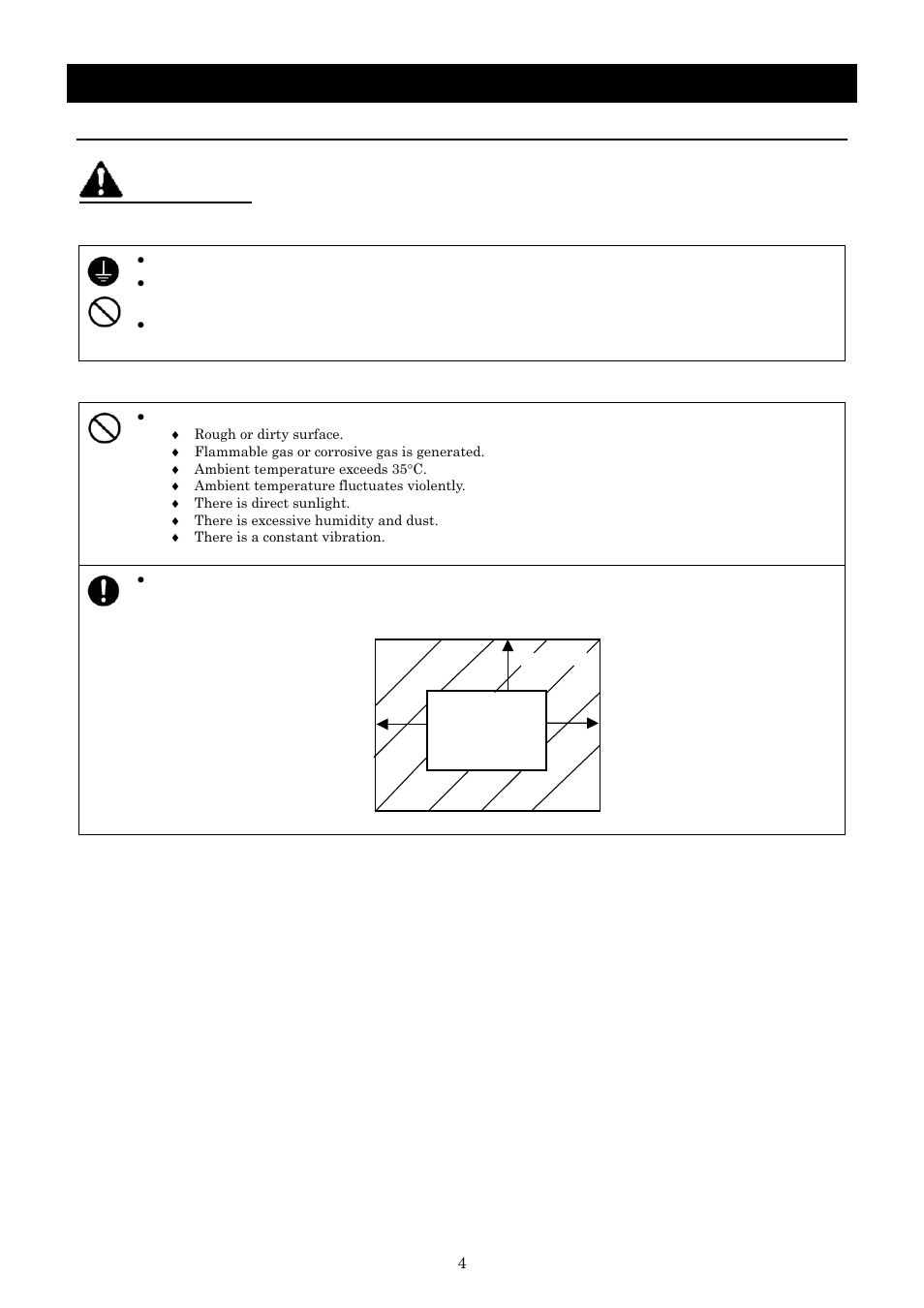 Before using this unit, Warning, Requirements for installation | Yamato Scientific WS220 Water Purifiers User Manual | Page 8 / 32