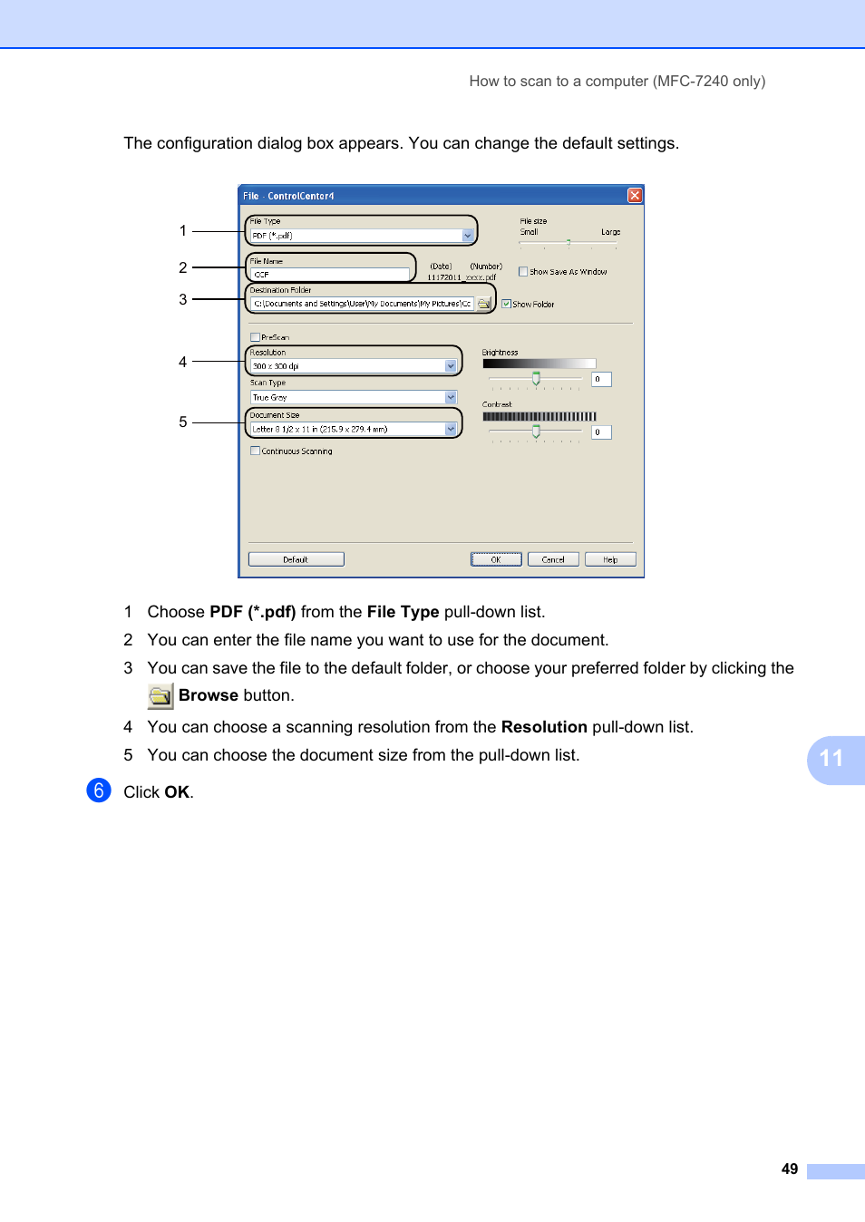 Brother FAX-2840 User Manual | Page 61 / 140