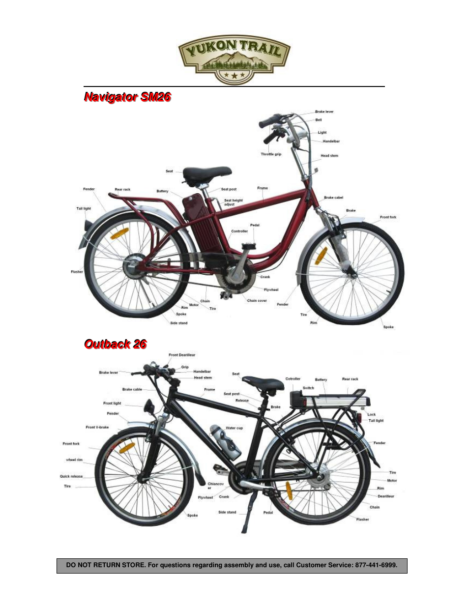 Yukon Trail Dirt Hawk 20 Owners Manual User Manual | Page 10 / 33