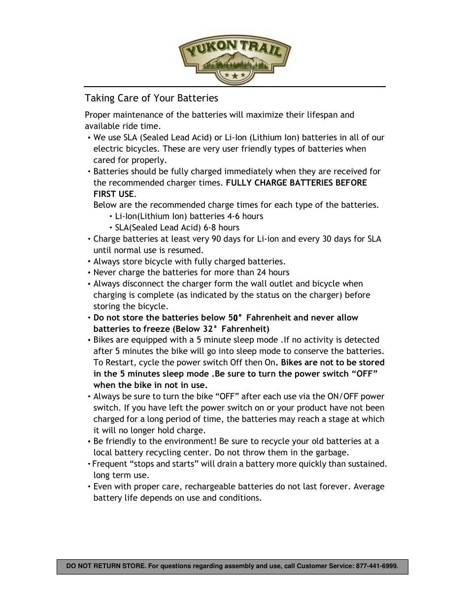 Yukon Trail Dirt Hawk 20 Owners Manual User Manual | Page 14 / 33