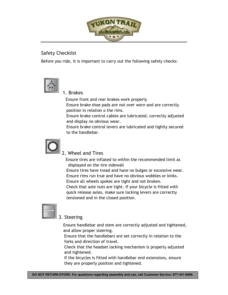 Yukon Trail Dirt Hawk 20 Owners Manual User Manual | Page 5 / 33