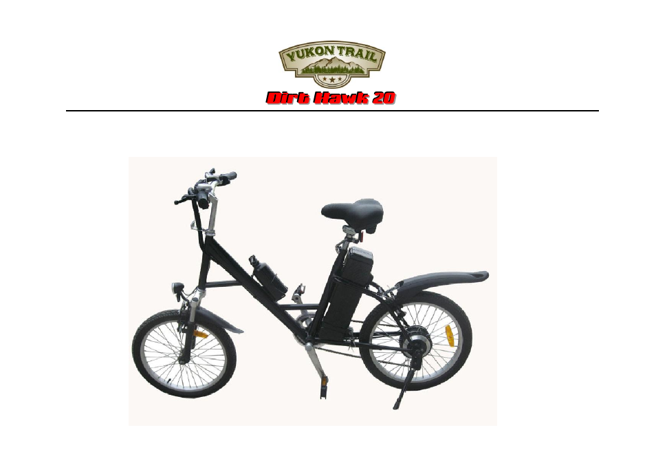 Yukon Trail Dirt Hawk 20 Assembly Manual User Manual | Page 9 / 9