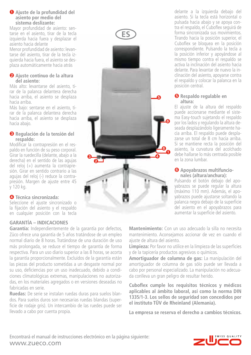 Zuco Cuboflex User Manual | Page 8 / 8