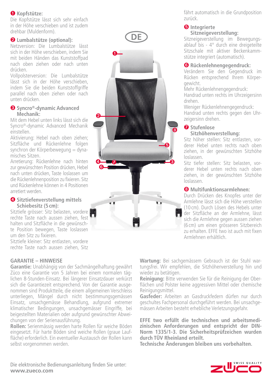 Zuco EFFE two User Manual | Page 2 / 8