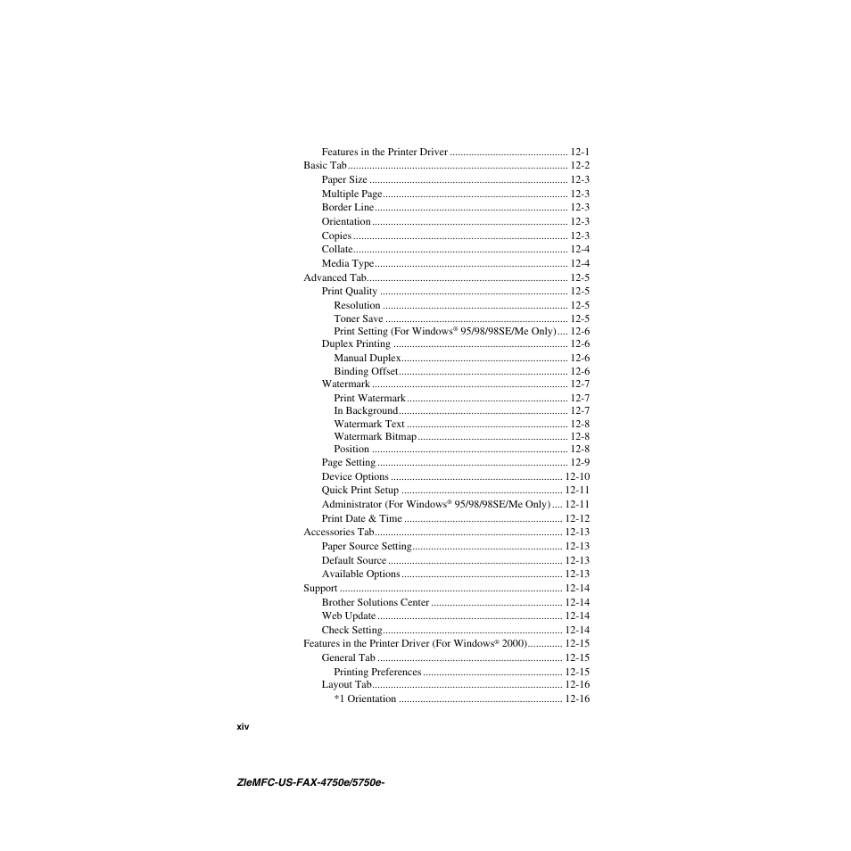 Brother FAX-4750e User Manual | Page 16 / 231