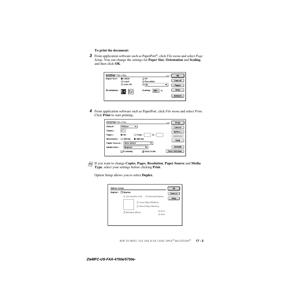 Brother FAX-4750e User Manual | Page 168 / 231