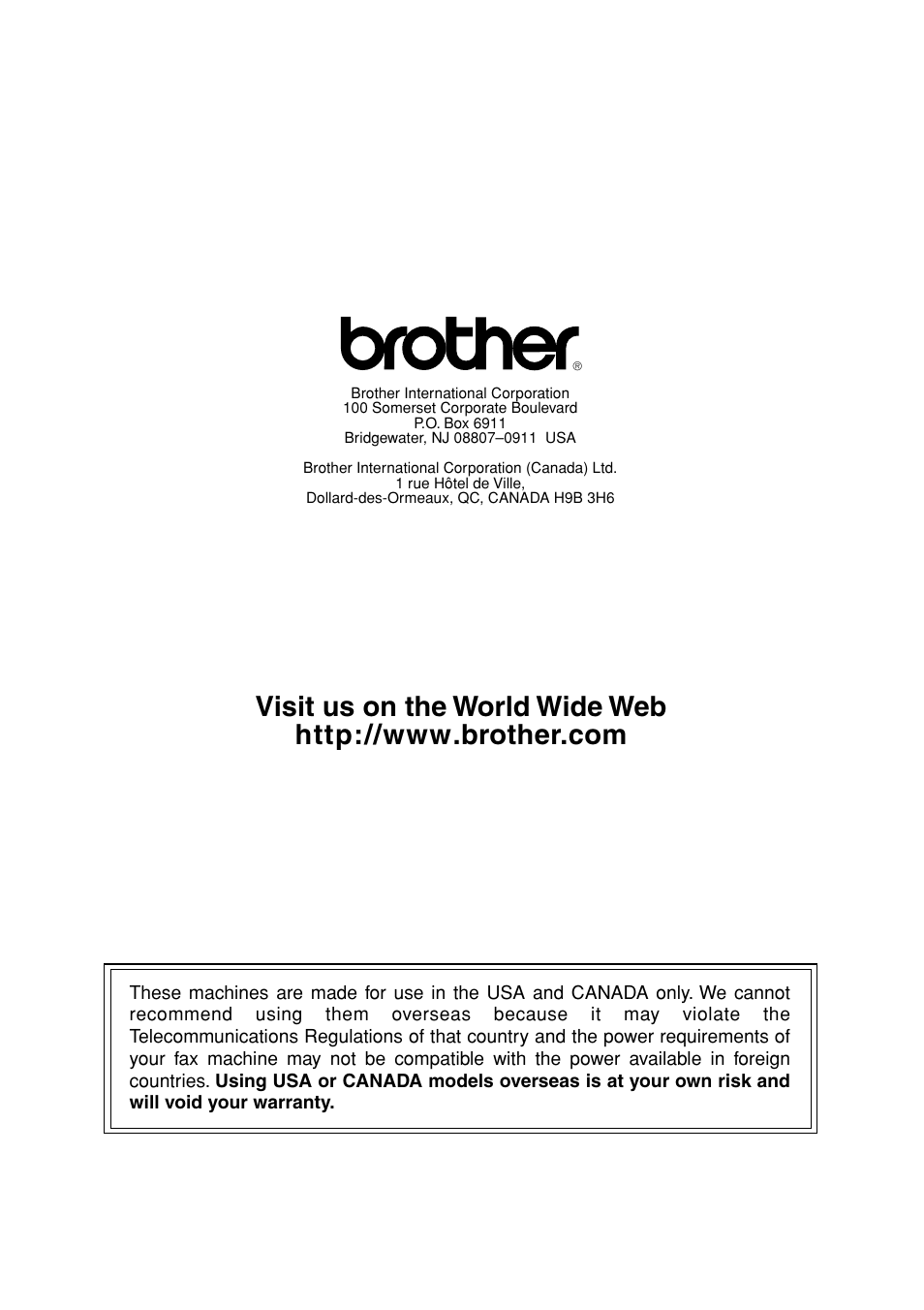 Brother FAX-4750e User Manual | Page 231 / 231