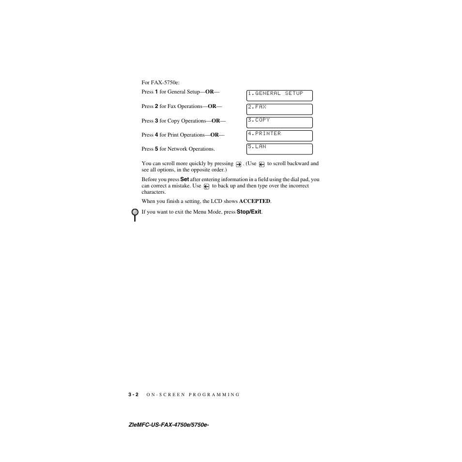 Brother FAX-4750e User Manual | Page 43 / 231