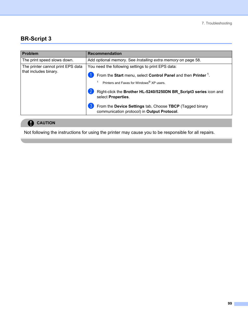 Br-script 3 | Brother HL-5250DN Series User Manual | Page 107 / 138
