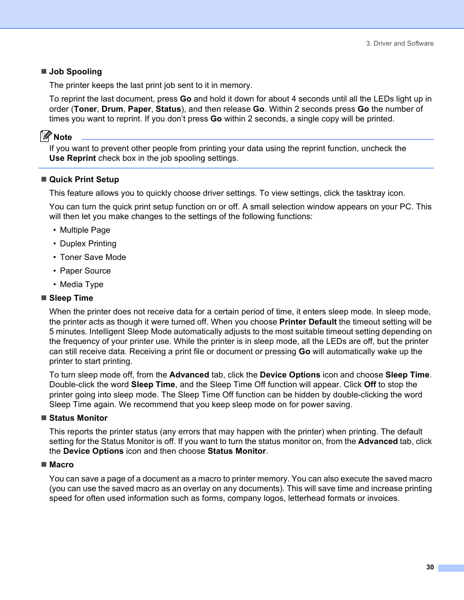 Brother HL-5250DN Series User Manual | Page 38 / 138