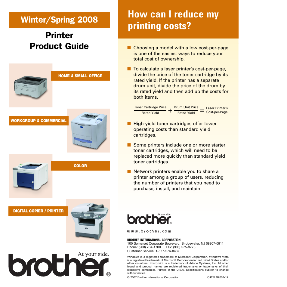 Brother COMPACT DCP-8060 User Manual | 7 pages