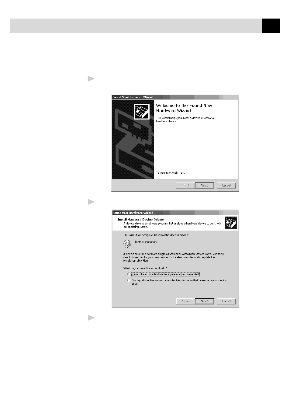 Installing the brother drivers using windows, 2000 professional | Brother 8060P MFC-9060 User Manual | Page 103 / 186