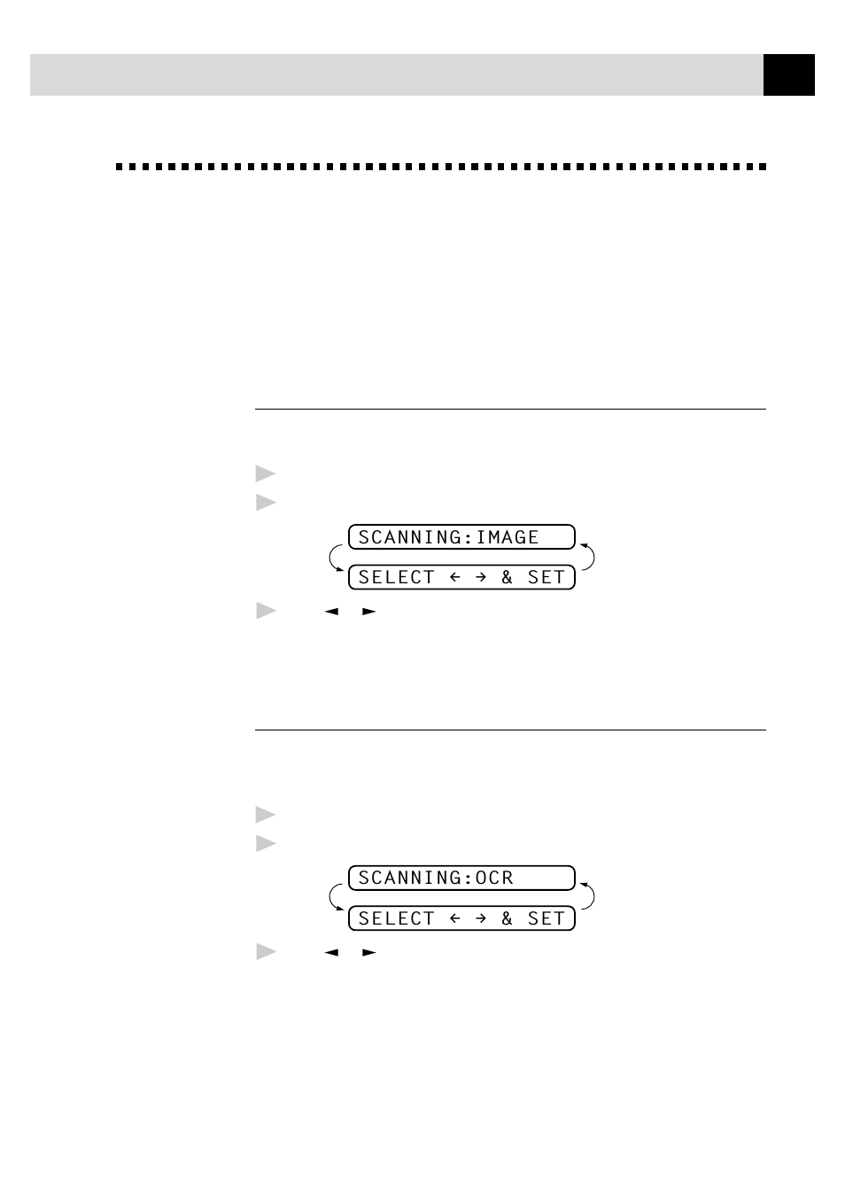 Using the control panel keys, Scan image, Scan/ocr | Brother 8060P MFC-9060 User Manual | Page 123 / 186