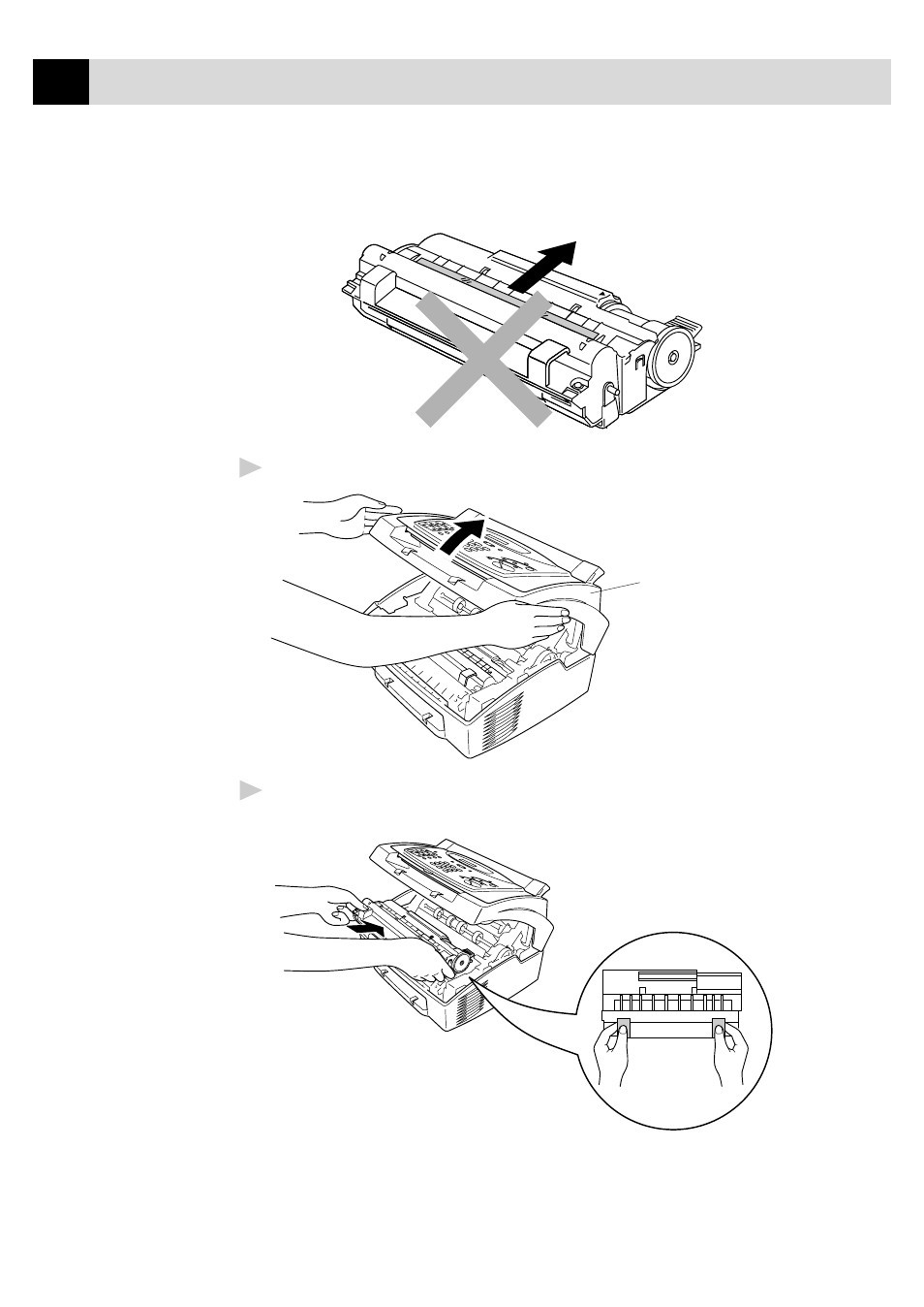 Do not remove starter sheet | Brother 8060P MFC-9060 User Manual | Page 22 / 186