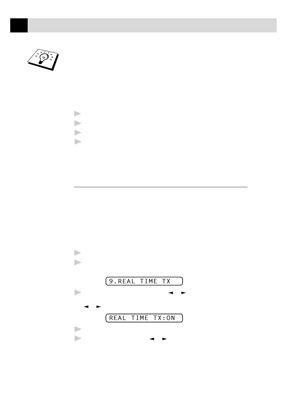 Real time transmission | Brother 8060P MFC-9060 User Manual | Page 62 / 186