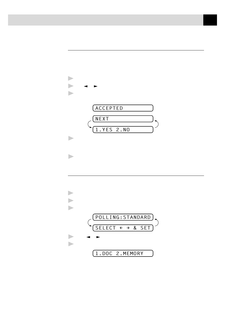 Multiple resolution transmission, Setup for polling transmit | Brother 8060P MFC-9060 User Manual | Page 71 / 186