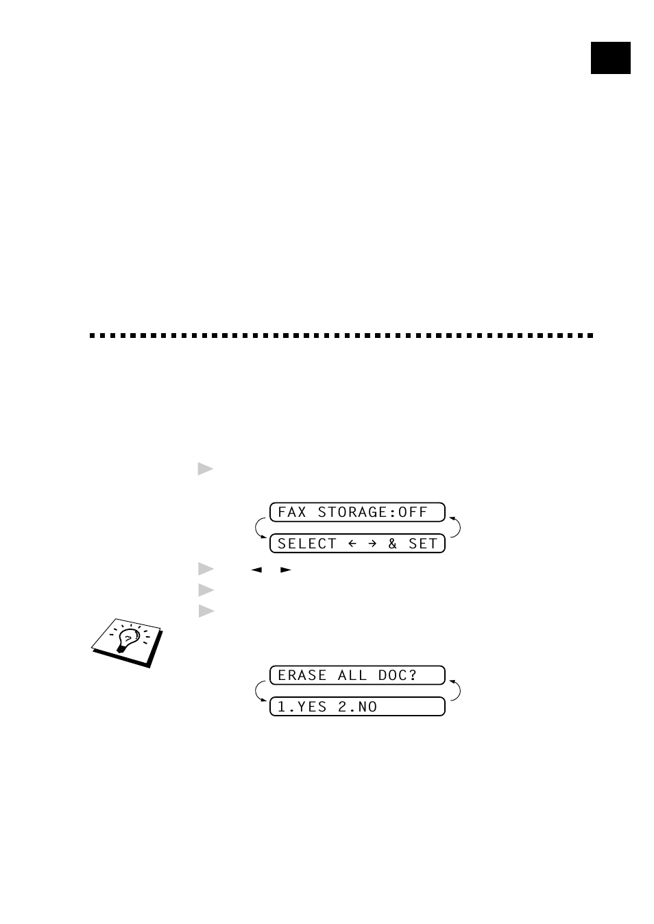 Remote fax options, Setting fax storage | Brother 8060P MFC-9060 User Manual | Page 83 / 186