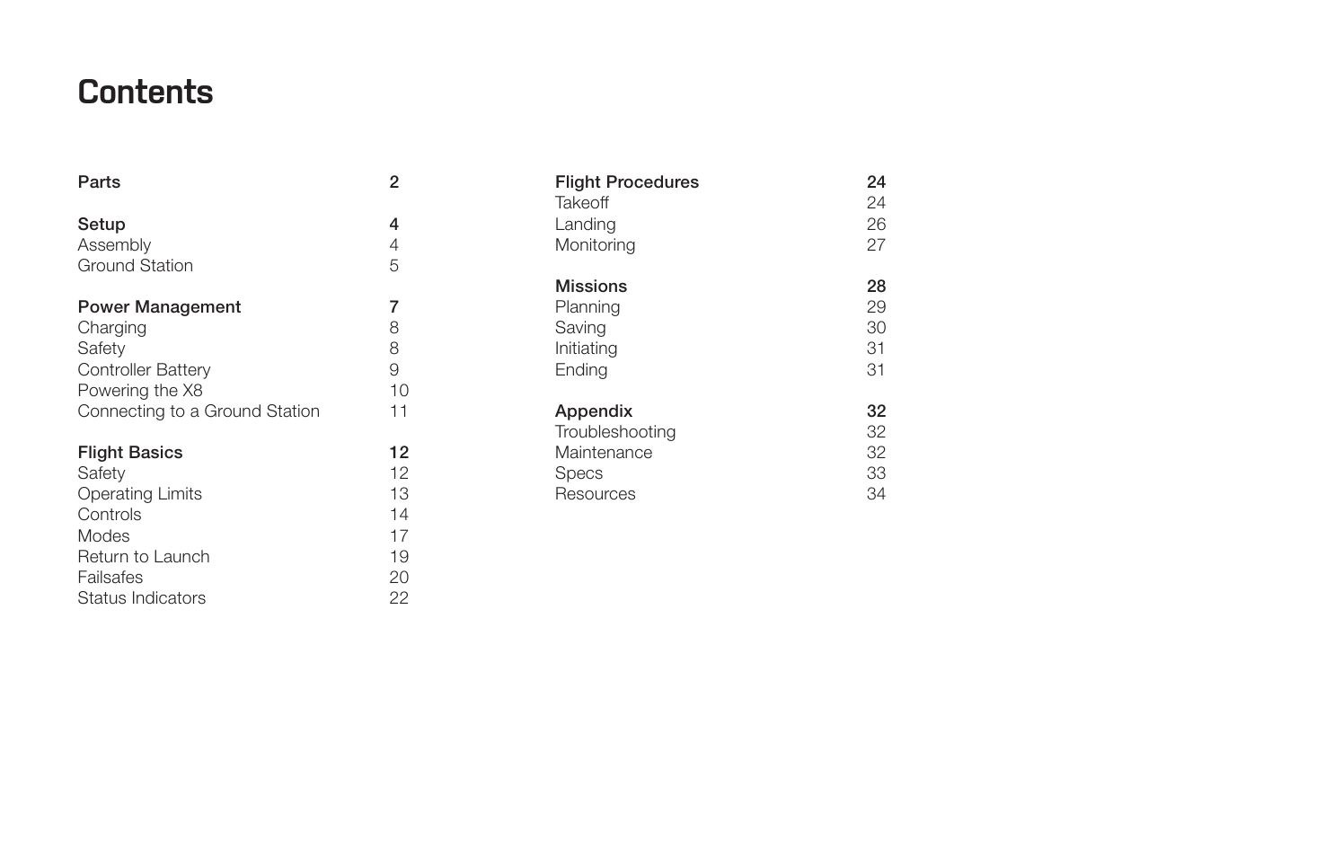 3D Robotics X8 Plus User Manual | Page 3 / 36