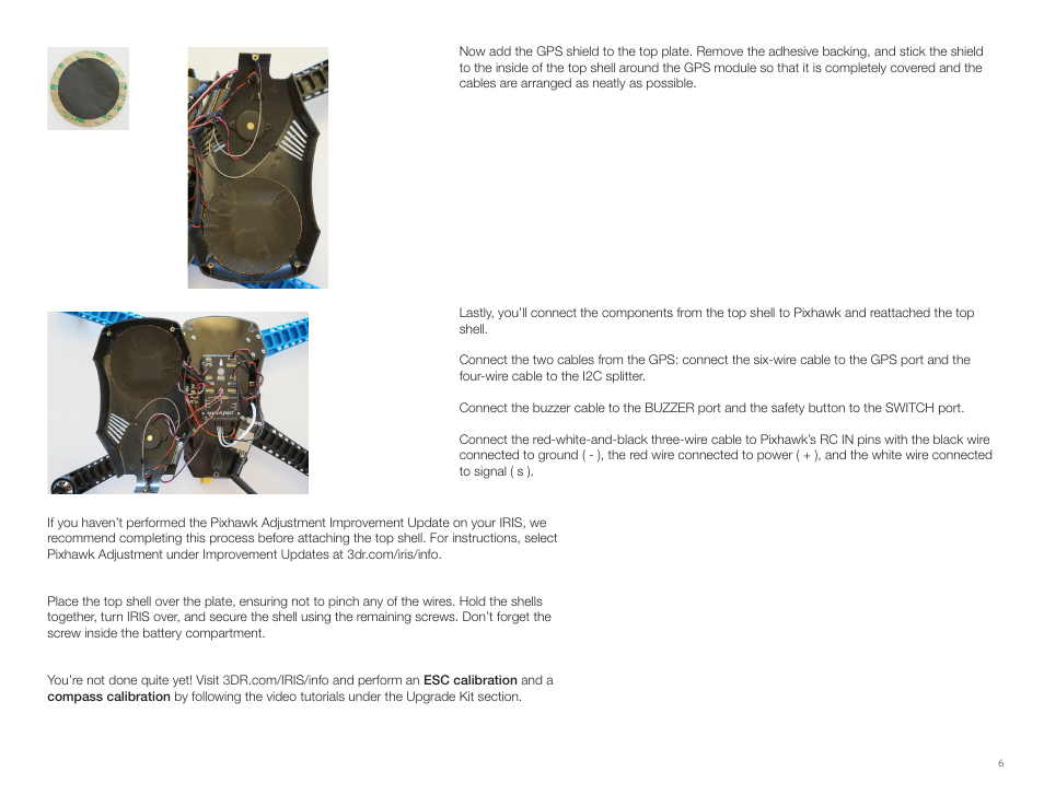 3D Robotics IRIS Plus Upgrade Kit User Manual | Page 6 / 8