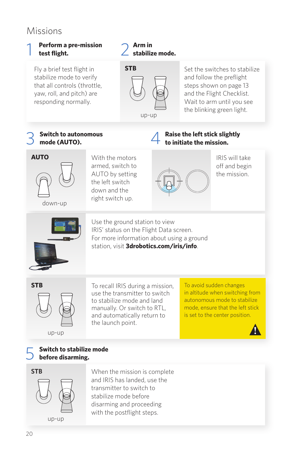 Missions | 3D Robotics IRIS User Manual | Page 22 / 24