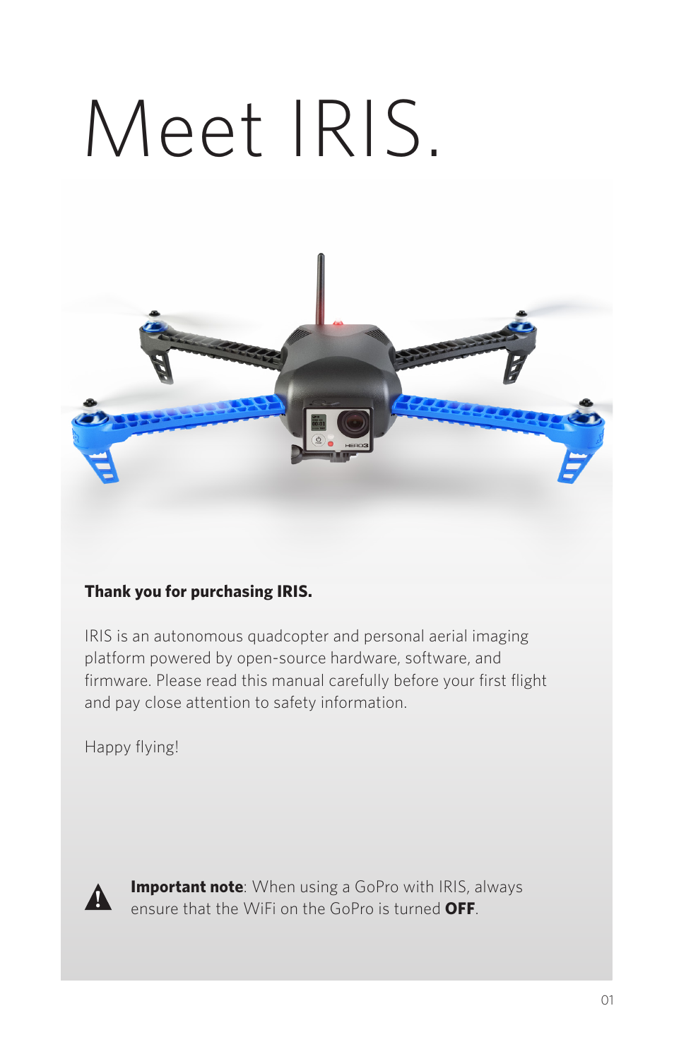 Meet iris | 3D Robotics IRIS User Manual | Page 3 / 24