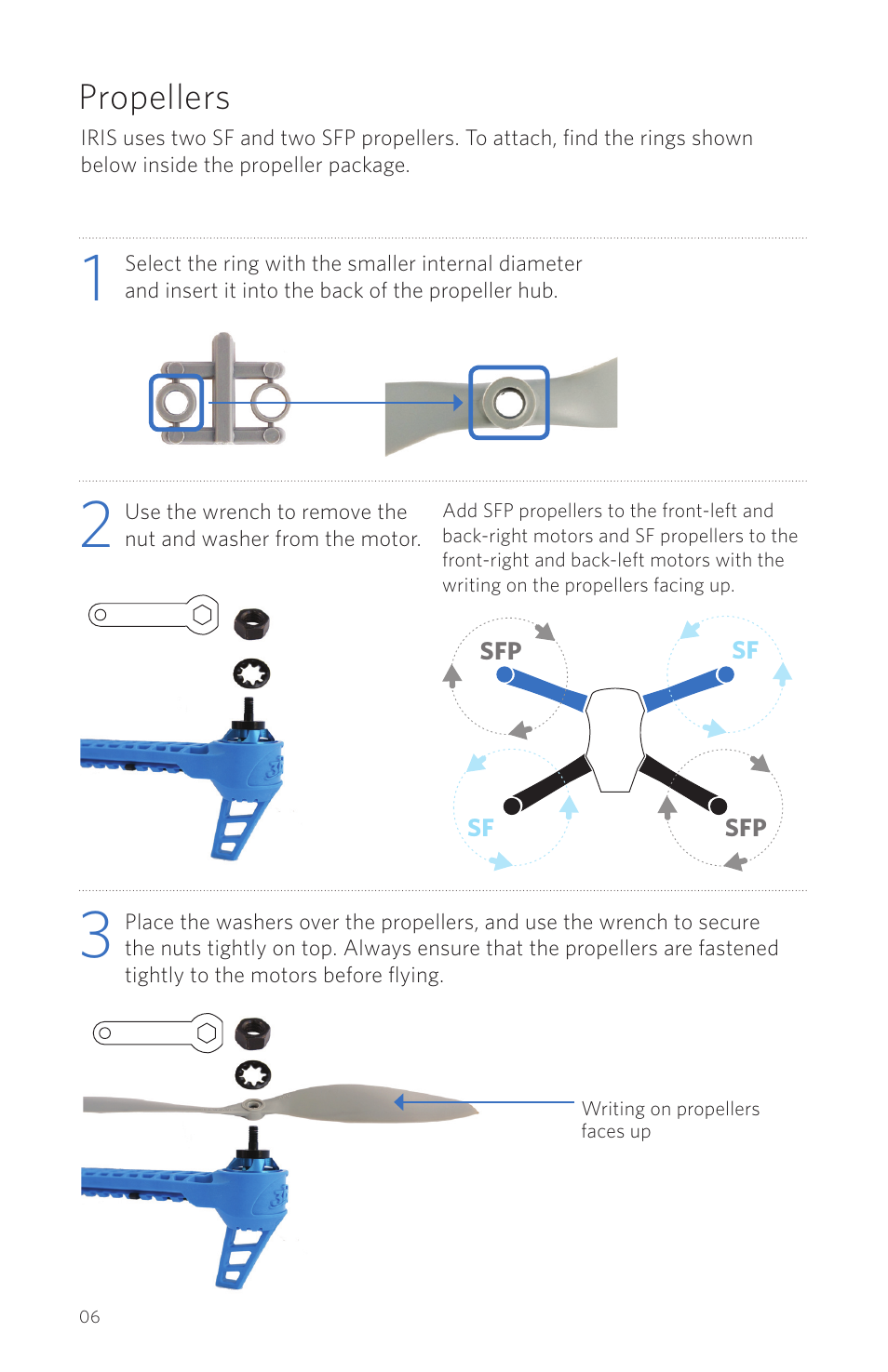 Propellers | 3D Robotics IRIS User Manual | Page 8 / 24