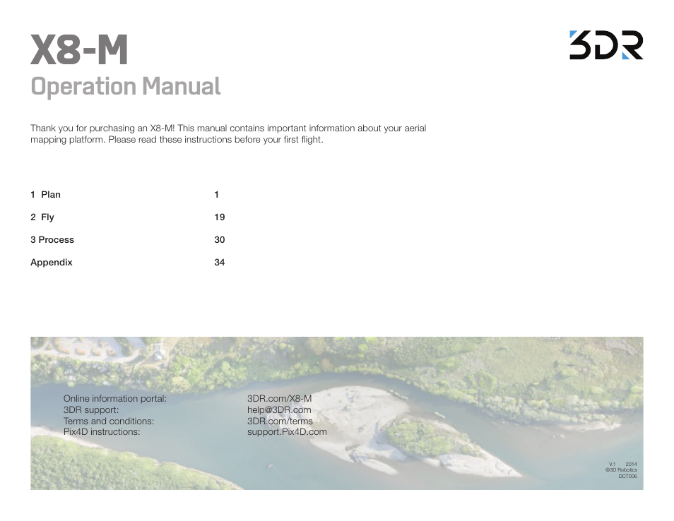 3D Robotics X8-M User Manual | 40 pages